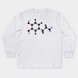 Dopamine Molecule Kids Long Sleeve T-Shirt